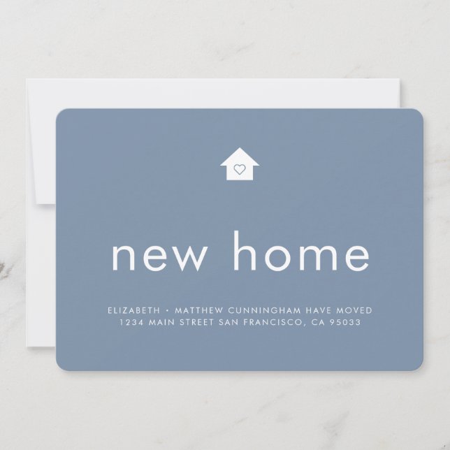 Modern Bright Colour Minimalist New Home Announcement (Front)