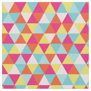 Modern Bright Colours Geometric Fabric