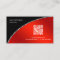 Modern  Bright Crimson QR Elegant Professional