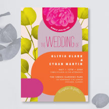 Modern bright Festival Garden Geometric Wedding