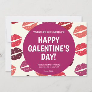 Modern Bright lips Galentine's Day Card