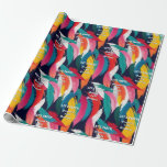 Modern Bright Paint Effect 16th Birthday Party Wrapping Paper<br><div class="desc">Wrap birthday gifts in colourful style with this vibrant and modern wrapping paper. Featuring an abstract brushstroke-effect design,  this sign adds an extra splash of fun to present-giving. Customize it with your own words using the "Personalize" button for the finishing touch.</div>