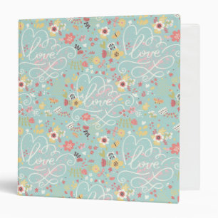 Modern Bright Romantic Pattern Binder