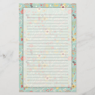 Modern Bright Romantic Pattern Stationery