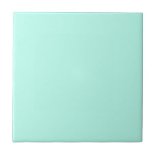 Modern Bright Turquoise Background Ceramic Tile