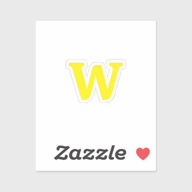 Modern bright yellow initial lettering  (Sheet)