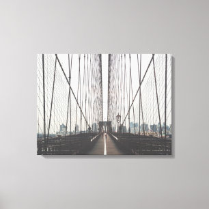 Modern Brooklyn Bridge Canvas Print