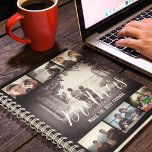 Modern Brother Best Friends Dark Photo Collage Notebook<br><div class="desc">Brothers can often develop a special bond that goes beyond just being siblings, they can become best friends. Growing up together and sharing similar experiences can create a unique connection. Brothers can confide in each other, have each other's back, and share common interests. They can provide emotional support and encouragement...</div>