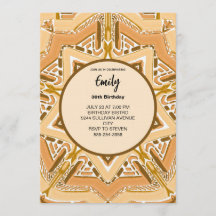 Modern Brown Abstract Geometric Pattern