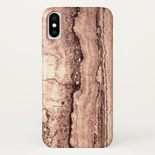Modern brown beige sepia burnt orange granite  Case-Mate iPhone case (Back)