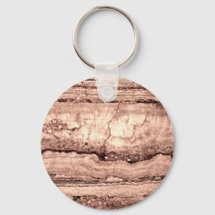 Modern brown beige sepia burnt orange granite  keychain