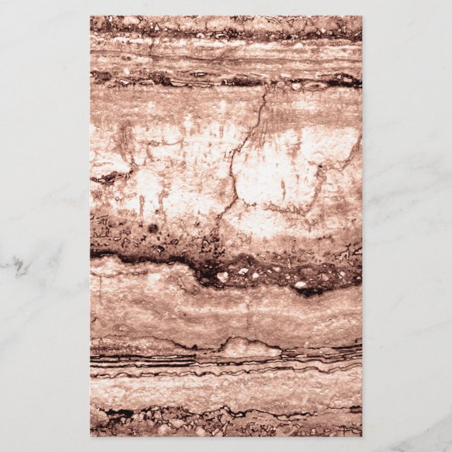 Modern brown beige sepia burnt orange granite  stationery (Front)