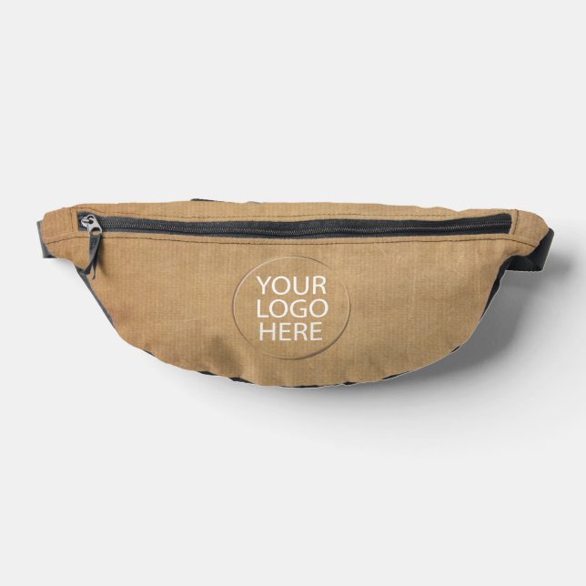 Modern Brown Business Logo Name Fanny Pack  (Lay Down)