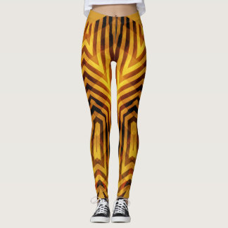 Modern brown colour classic "Ratti_Creative_Arts"  Leggings