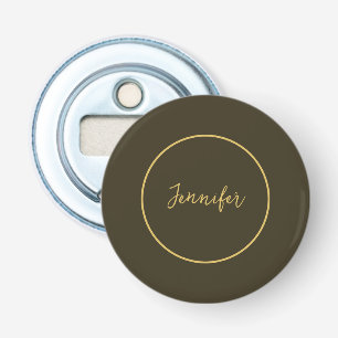 Modern Brown & Gold Colour Calligraphy Plain Uniqu Bottle Opener