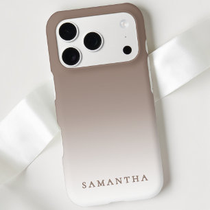 Modern Brown Gradient Minimal Trendy Personalized