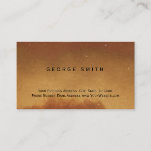Modern Brown Simple Plain Business Card