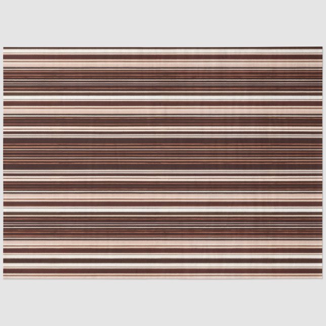 Modern Brown White Luxury Linen Texture Collection Tissue Paper (Front)