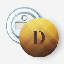 Modern brown yellow monogram initial 