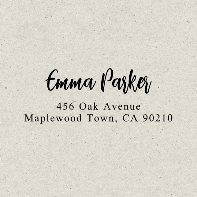 Modern Brush Handwritten Script Simple Self-inking Stamp (Creator Uploaded)