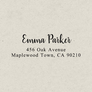 Modern Brush Handwritten Script Simple Self-inking Stamp