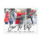 Modern Brush Script 3 Photo Save The Date Wht
