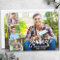 Modern Brush Script 4 Photo Collage Graduation