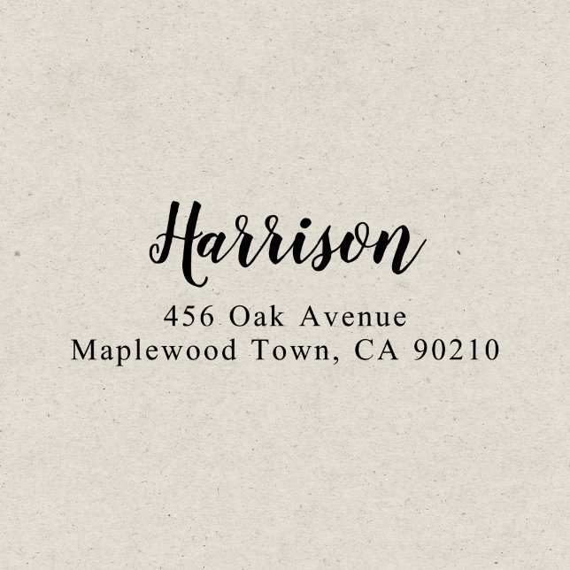 Modern Brush Script Calligraphy Simple Self-inking Self-inking Stamp (Creator Uploaded)