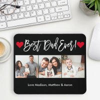 Modern Brush Script Hearts 3 Photos Best Dad Ever