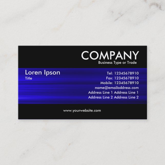 Modern - Brushed Metal Texture Business Card (Front)