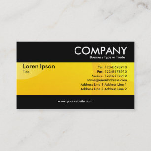 Modern - Bubble Cloud Yellow Business Card