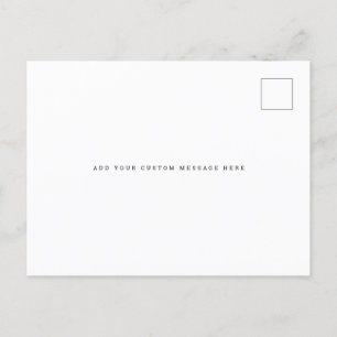 Modern Budget Wedding Save the Date Postcard