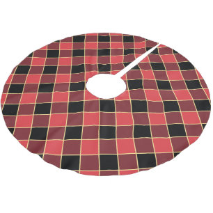 Modern Buffalo Check Custom Colours SVG Graphic Brushed Polyester Tree Skirt