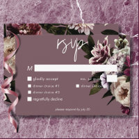 Modern Burgundy & Cream Peonies Floral Dinner