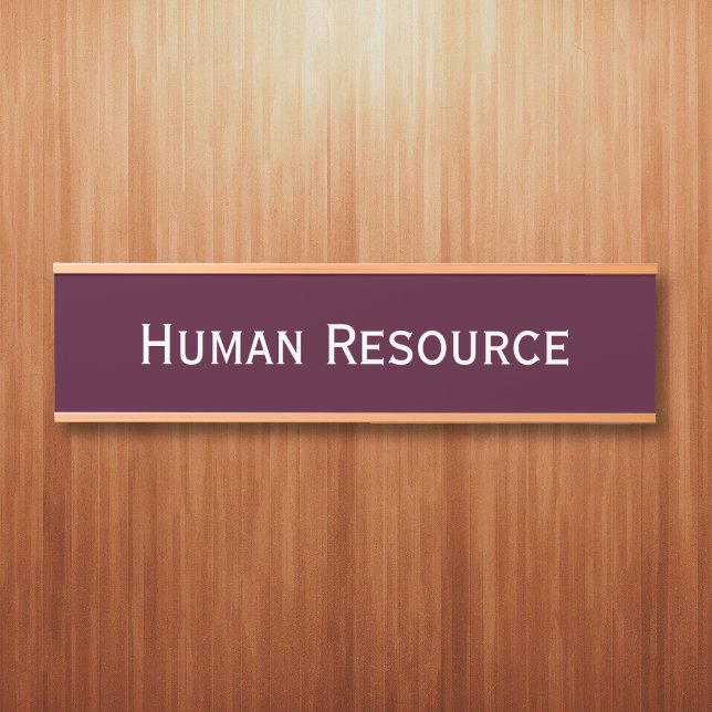 Modern Burgundy Office Room Department Name Door Sign (Modern Burgundy Office Room Department Name Door Sign)