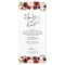 Modern Burgundy Place Setting Thank You Card