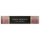 Modern Burgundy & Rose Gold Glitter Ombre