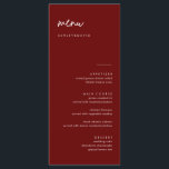 Modern Burgundy Wedding Menu Cards<br><div class="desc">Minimalist Burgundy Wedding Menu Cards | Modern Menu,  Wedding Dinner Menu,  Rustic Let's Eat Wedding Dinner and Drinks Menu,  Simple Calligraphy Rustic Wedding Menus Wedding Menus,  Rustic Wedding Menu,   Wedding Table Menu</div>