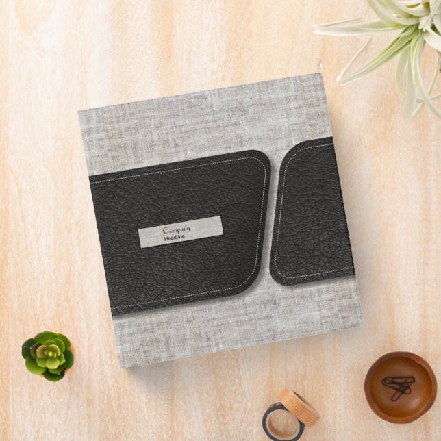 Modern Burlap Binder (In Situ)