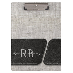 Modern Burlap Clipboard