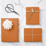 Modern Burnt Orange Autumn Wrapping Paper Sheet<br><div class="desc">Introducing our Modern Burnt Orange Autumn Wrapping Paper Sheets, a warm and stylish choice for your gift-wrapping needs. This wrapping paper sheets features a modern design in a rich burnt orange hue, perfect for capturing the essence of autumn and adding a seasonal touch to any present. Whether for birthdays, holidays,...</div>