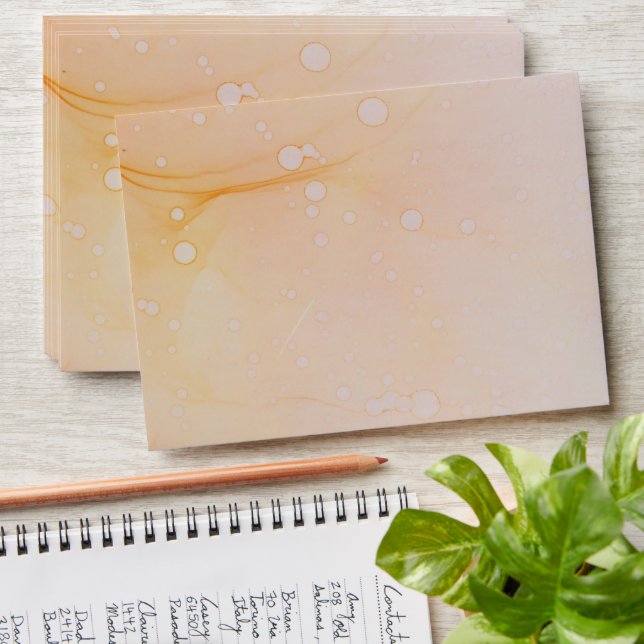 Modern Burnt Orange Wedding Envelope (Stacked)