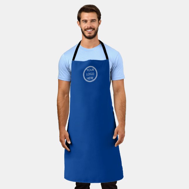 Modern Business Add Your Logo Personalized Apron (Worn)