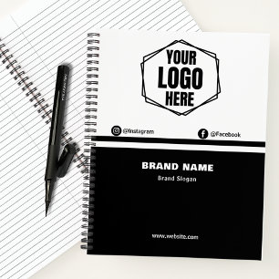 Modern Business Branding & Company Logo Promotion Notebook
