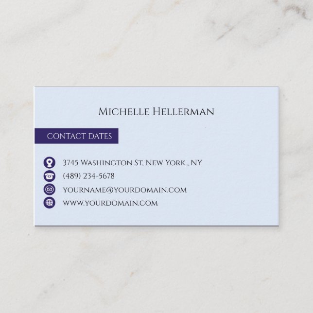Modern  business card (Front)