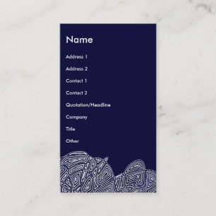 Modern Business Card  (Abstract Front and Back)