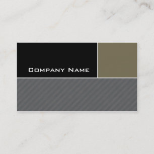 Modern Business Card Construction Khaki Stripes