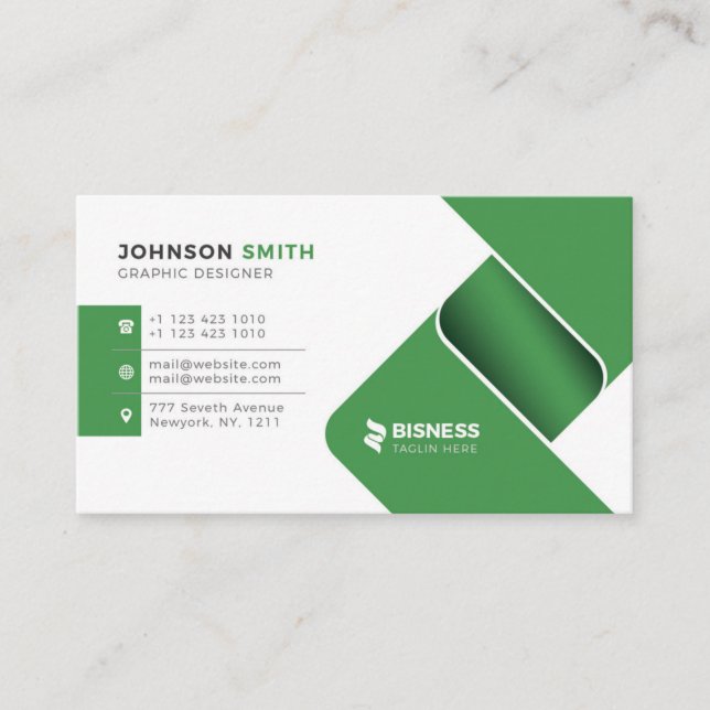 Modern business card designs template (Front)