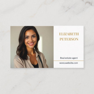 Modern Business Card Editable Template photo qr
