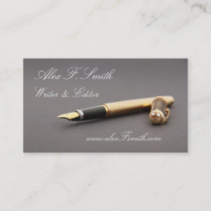 Modern Business Card for Writen Editor